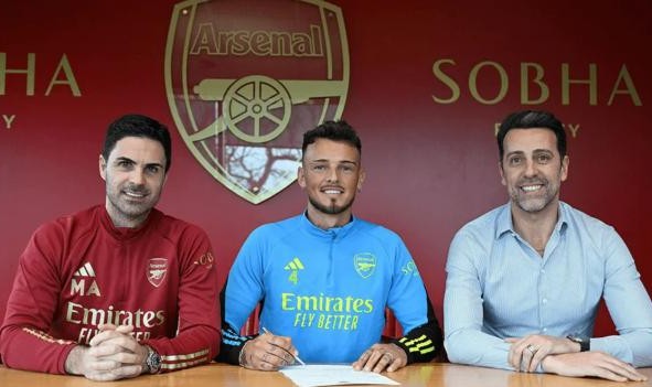 阿森纳与本·怀特完成续约 新合同签至2028年